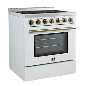 Paolo 30 in. Electric Range 5 Burner Element in White