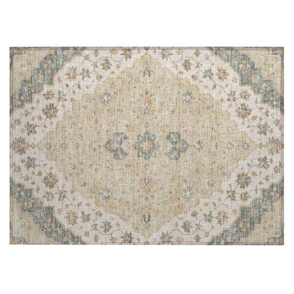 Chantille Machine Washable Indoor/Outdoor Abstract ACN3134 Ivory 2 ft. x 3 ft. Accent Rug