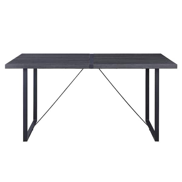 Donason 64 in. Rectangle Oak Wood Top (Seats 4)