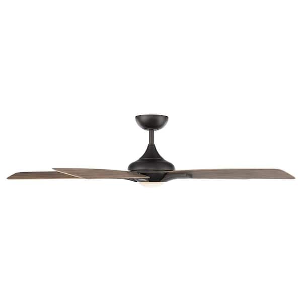 Mykonos 5 - 60 in. Smart Indoor/Outdoor Oil Rubbed Bronze 5-Blade Standard Ceiling Fan Soft White Integrated LED +Remote