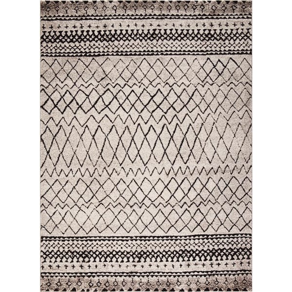 Diamond Vintage Ivory 5 ft. x 7 ft. Area Rug