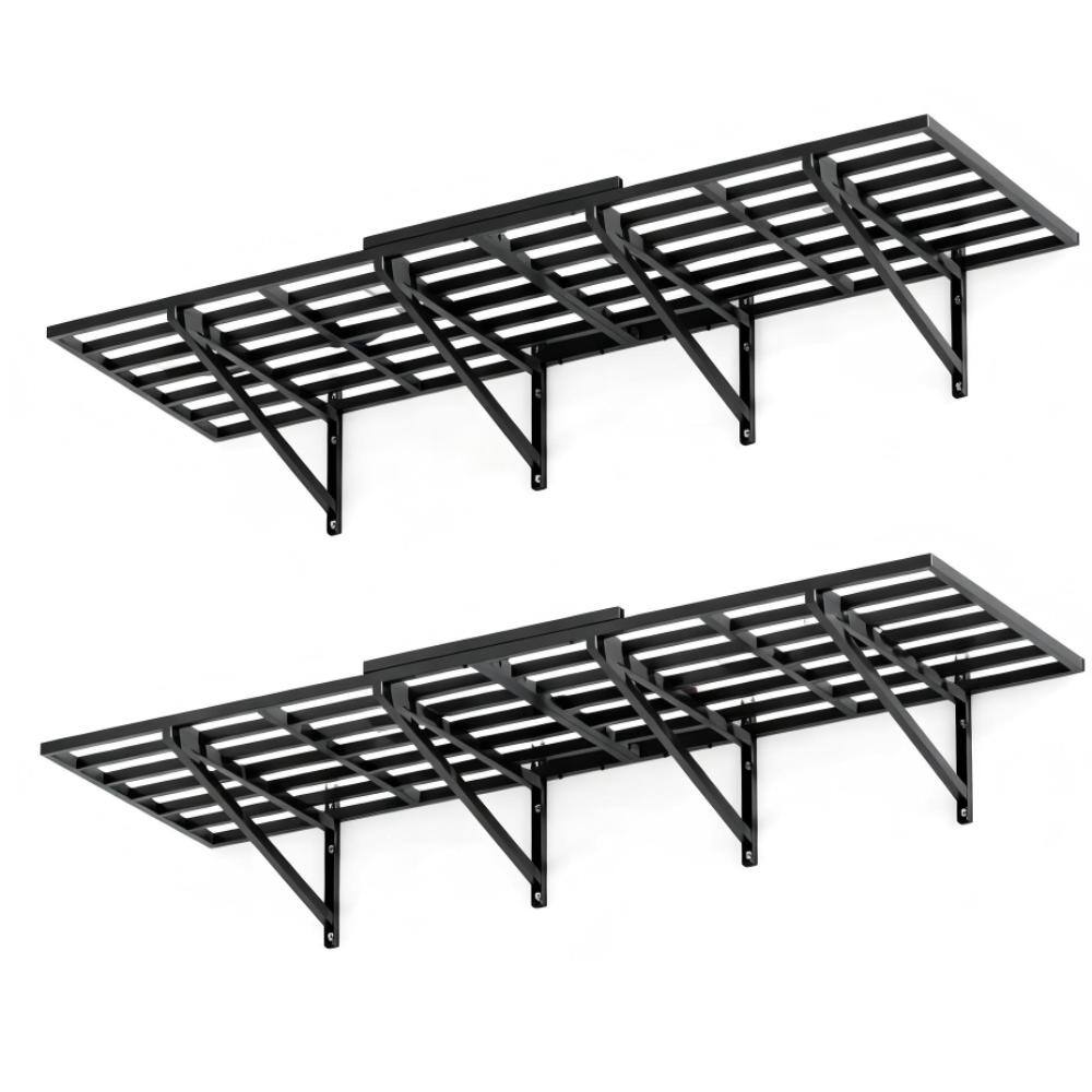 2-Pack Wall-Mounted Foldable Shelves, 2x6 FT, 1600 lbs Cap, Steel, for Garage/Warehouse price history on PriceWatchPro