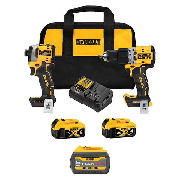 20V Max Lithium-Ion Cordless 3-Tool Combo Kit with (3) Flexvolt 6.0 Ah Batteries and Charger
