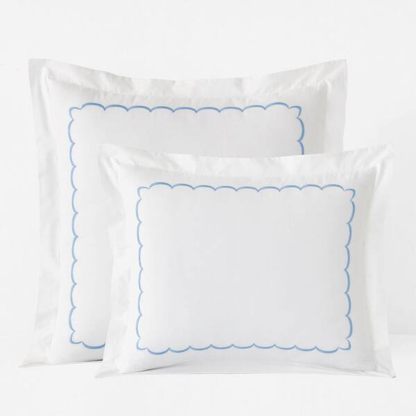 Company Cotton Scallop Percale Sham