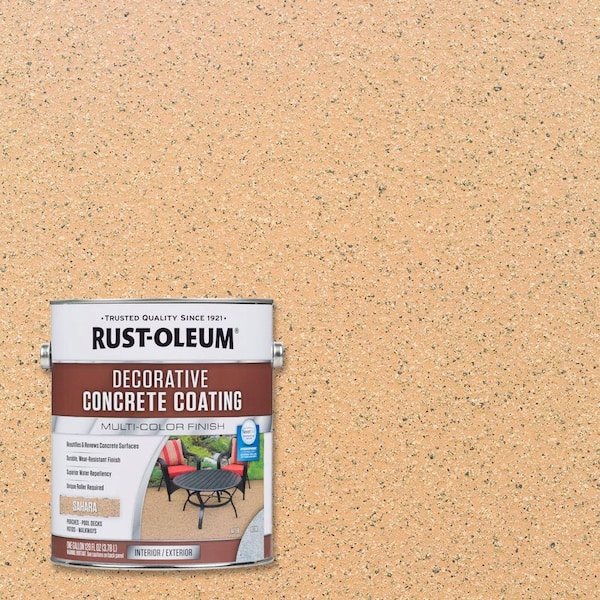 Rust-Oleum 1 gal. Sahara Water-Based Decorative Concrete Interior/Exterior Coating (2-Pack)