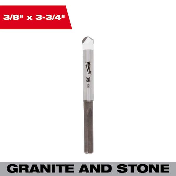 1/4 in. Carbide Tipped Drill Bit for Drilling Natural Stone, Granite, Slate, Ceramic and Glass Tiles