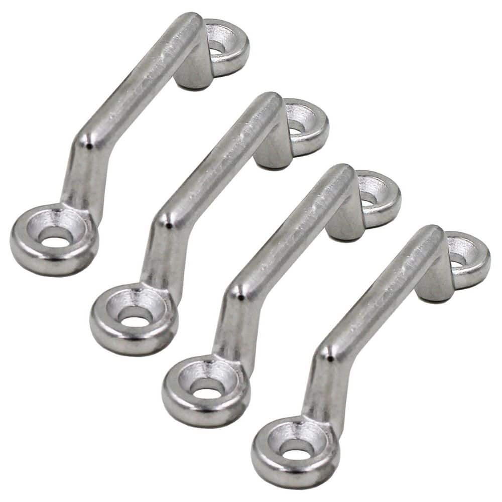 4-Piece Stainless Steel 316 Pad Eye Footman's Loop for Bimini Top Strap Kayak Rigging Webbing Mount 4-Pack price history on PriceWatchPro