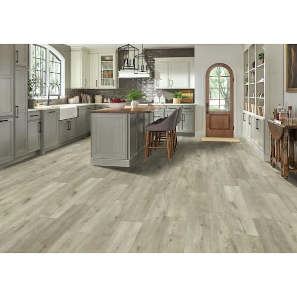 Bruce Enlightened Earth Coastal Interior 12-mm T x 8-in W x 48-in L Waterproof Wood Plank Laminate Flooring (15.94-sq ft / Carton)