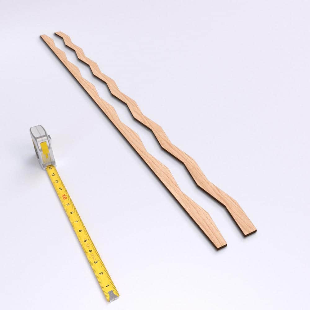 Eastport Hickory Adjustable Wood Slat Wall Panel Kit