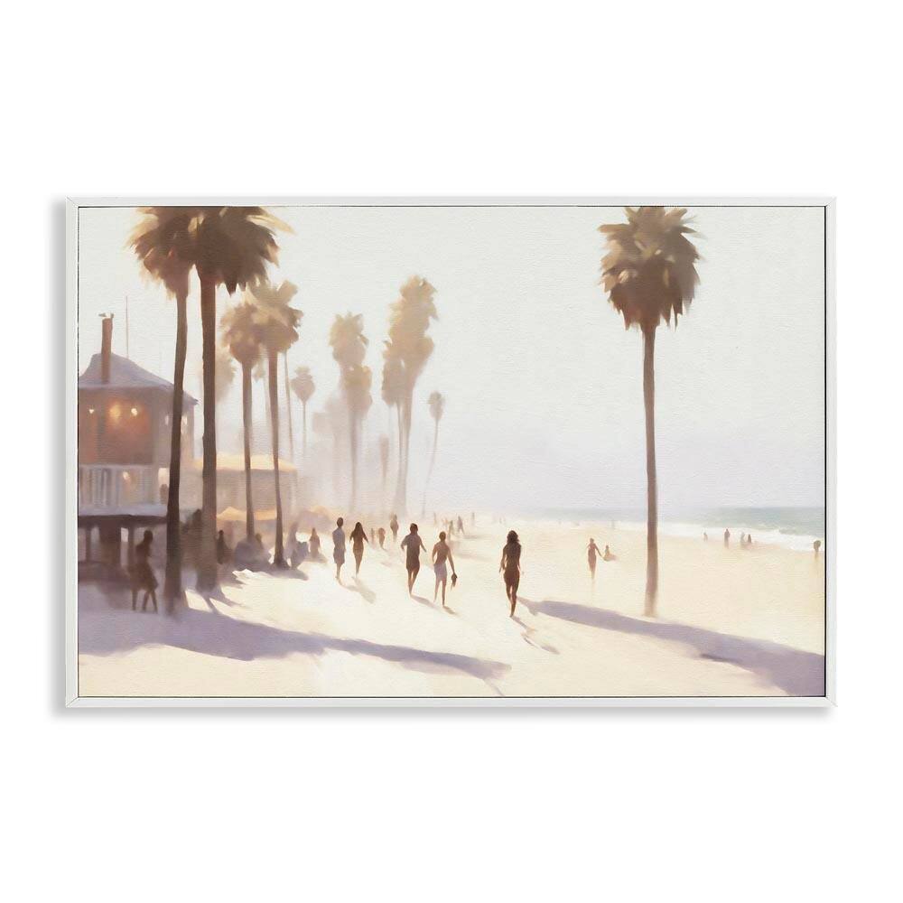 Running on Tropical Beach by Noah Bay White Framed Nature Giclee Art Print 20 in. x 30 in. price history on PriceWatchPro