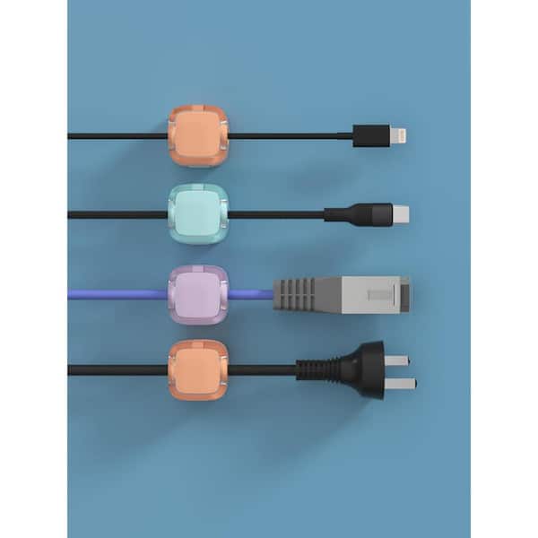 Vrbgify Adjustable Cord Holder for Under Desk Cable