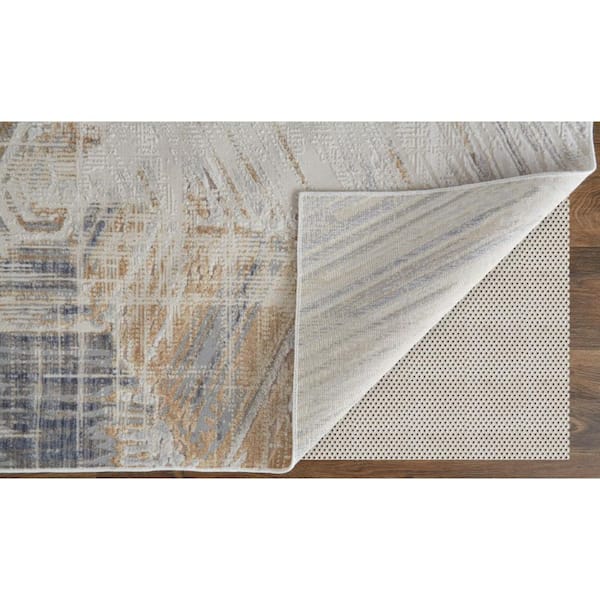 3 ft. x 5 ft. Gray, Ivory Abstract Area Rug
