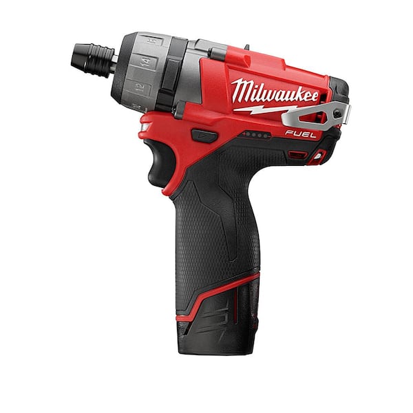 M12 FUEL 12V Cordless 1/4 in. Hex 2-Speed Screwdriver Kit with M12 3/8 in. Right Angle Drill (Tool-Only)