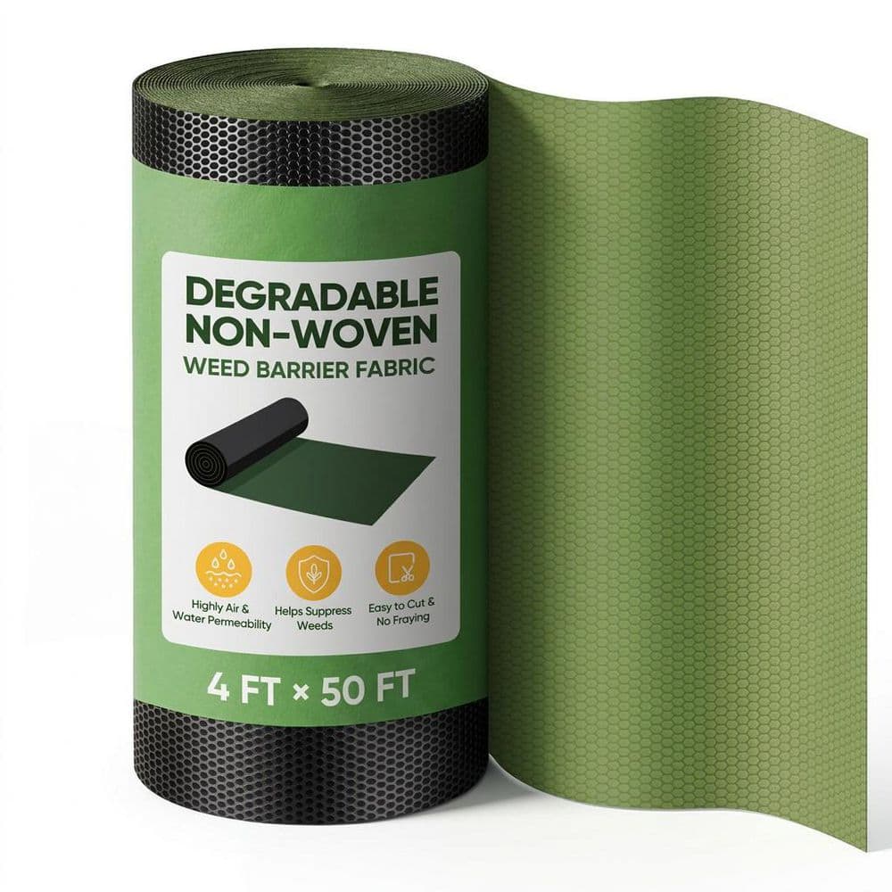 4 ft. x 50 ft. Heavy Duty Landscape Fabric for Weed Control, Non-Woven, Breathable, Easy Cut, for Gardens, 1 Roll price history on PriceWatchPro