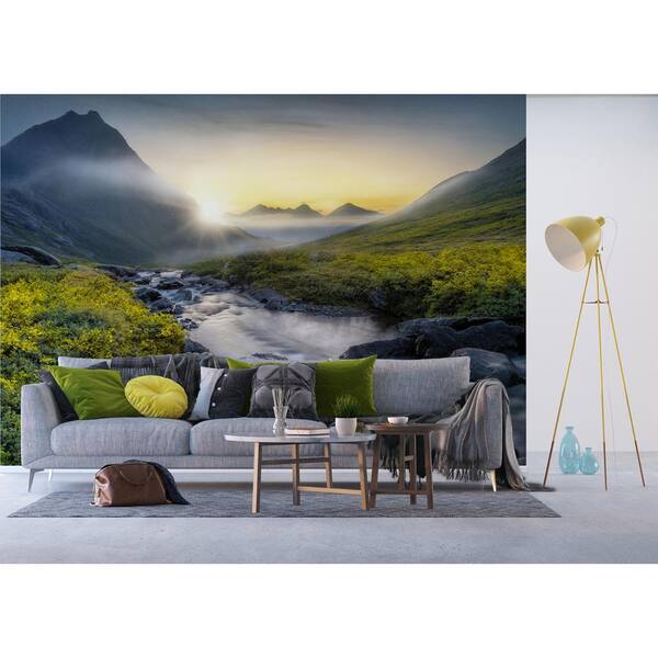 Airdrie Home Depot Dundee Deco Falkirk Airdrie Abstract Mountain Sunrise Modern Wall Mural AGHDFTNXXL3029 - The Home Depot