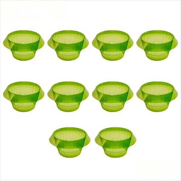 10 Pieces Snail Repellent Plant Cover Fence-Reusable Protective Rings for Green Veggies, Non-Toxic, Water-Saving