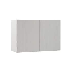 Designer Series Edgeley Assembled 36x24x15 in. Deep Wall Bridge Kitchen Cabinet in Glacier
