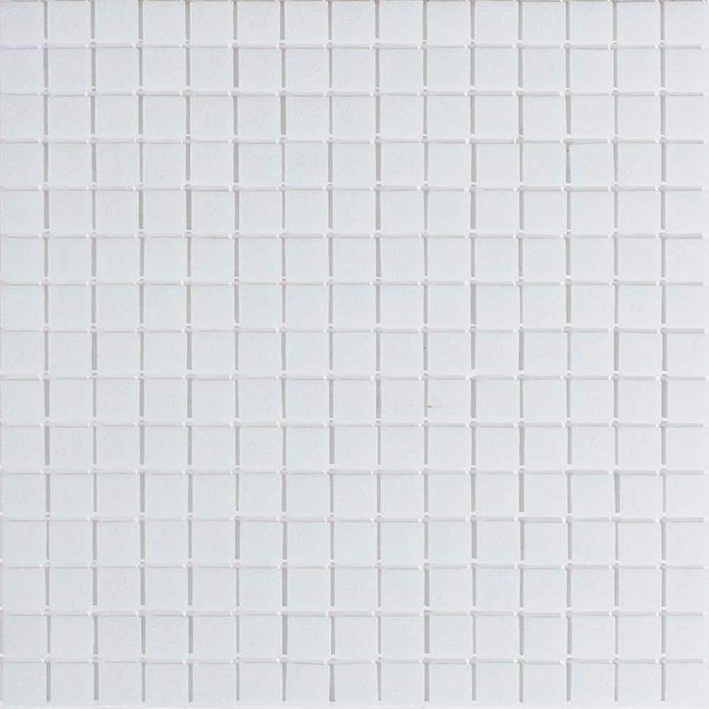 Pearl White 12" x 12" Glossy Glass Mosaic Tile