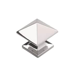 Studio 1 in. Square Polished Nickel Cabinet Knob (10-Pack)