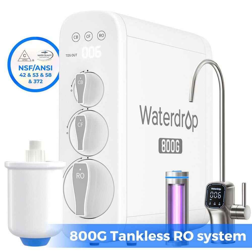 G3P800 Reverse Osmosis System, 800 GPD, NSF/ANSI 42,58,372 Certified, 3:1 Pure to Drain, Tankless, Extra PMT price history on PriceWatchPro