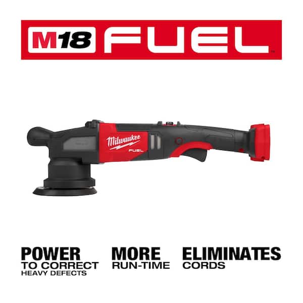 Milwaukee M18 FUEL 18V Lith-Ion Brushless Cordless 15MM DA Polisher w/Wet/Dry Shop Vac & (2) High Output 6.0Ah Battery Pack