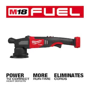 M18 FUEL 18-Volt Lithium-Ion Brushless Cordless 15 mm DA Polisher with 6.0 Ah High Output Battery