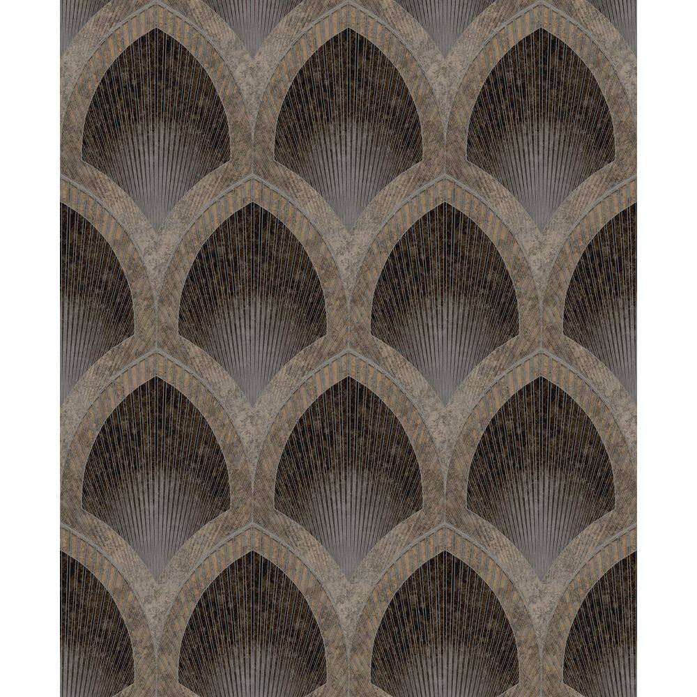 Special FX 2 Collection Black/Gold Nouveau Scallop Metallic Finish Vinyl on