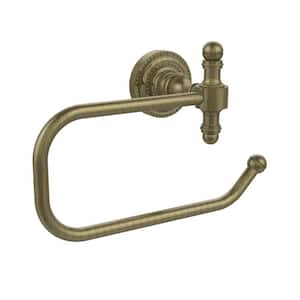 Retro Dot Collection European Style Single Post Toilet Paper Holder in Antique Brass