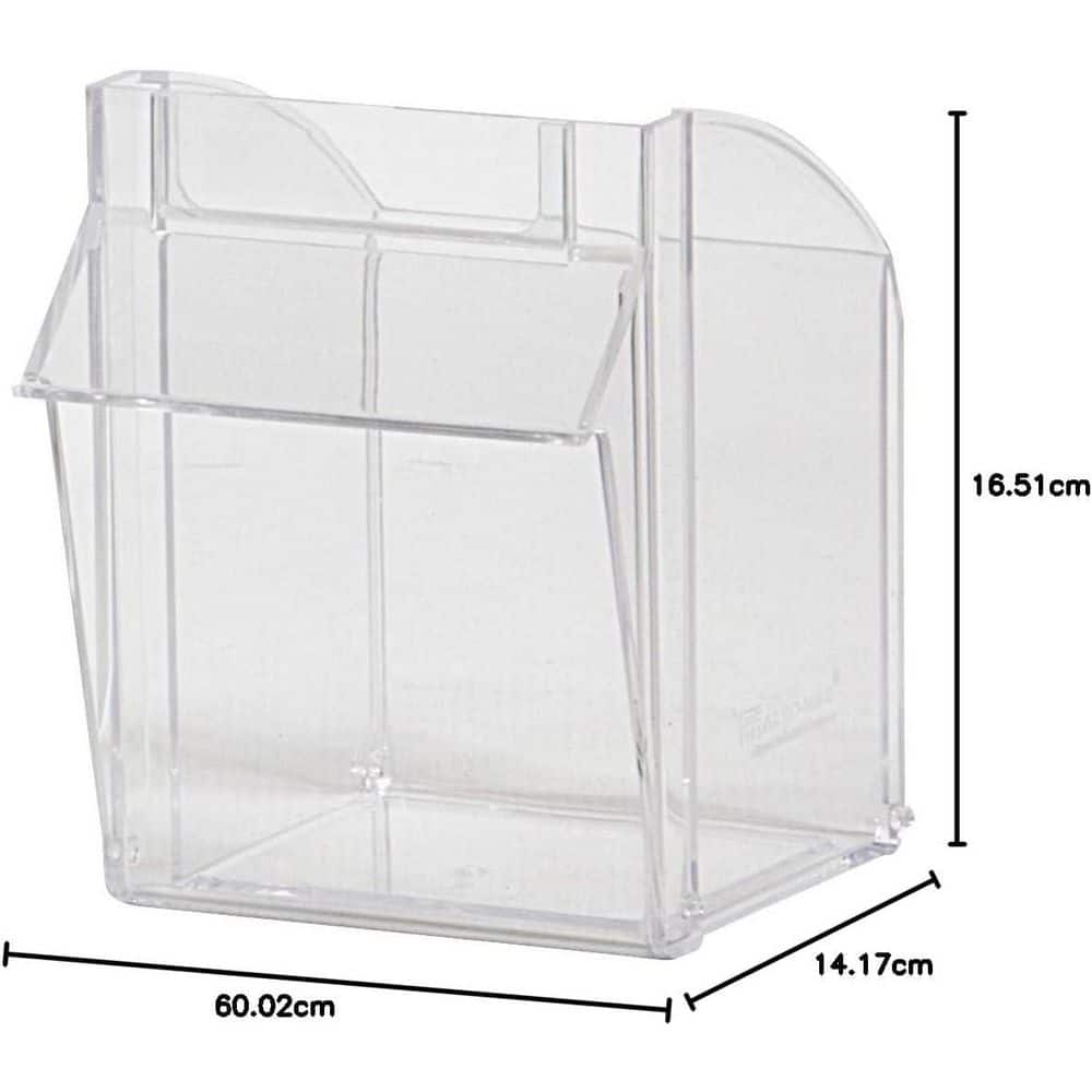 24-Inch Beige Plastic Stackable Lidded Storage Box
