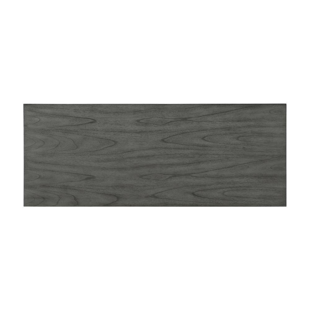 Gray Solid Wood Counter Table Set with Upholstered Stools