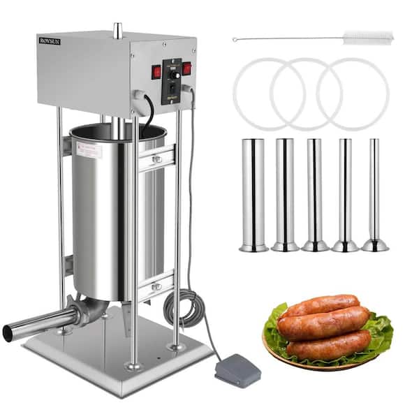 44 lbs. Electric Sausage Stuffer Maker with 5 Stuffing Tubes