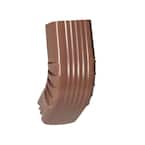 2 in. x 3 in. Brown Aluminum Downspout A-Elbow