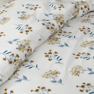 Company Cotton Stem Bouquet Percale Flat Sheet