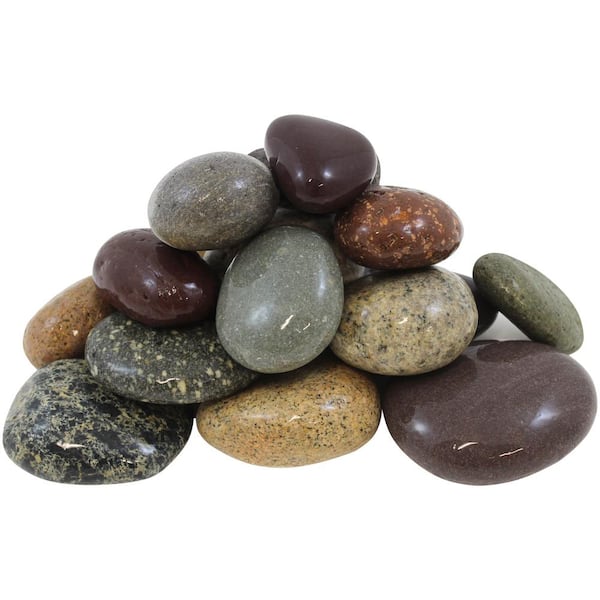 0.25 cu. ft. 0.5 in. to 1.5 in. 20 lbs. Black Grade A Polished Pebbles (108-Pack Pallet) 0.25 cu. ft. 0.5 in. to 1.5 in. 20 lbs. Black Grade A Polished Pebbles (108-Pack Pallet)