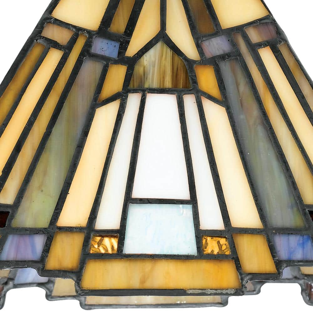 Valiant Bronze Mini Pendant with Tiffany Glass Shade