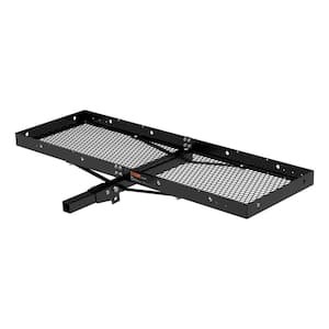 500 lb. Capacity 60 in. x 20 in. Black Steel Tray Cargo Carrier (Folding 2 in. Shank)