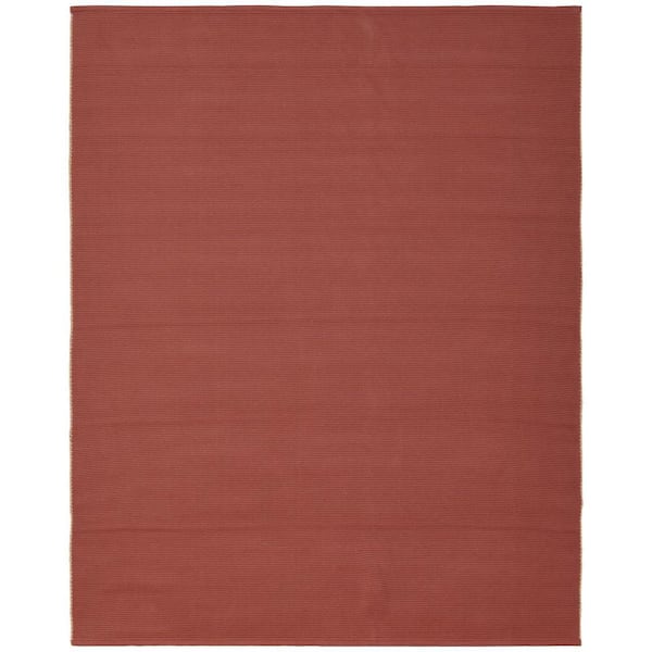 HomeRoots 10 ft. x 14 ft. Red, Tan Abstract Area Rug