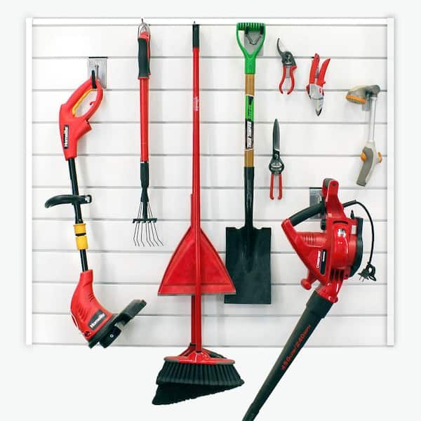 PVC Slatwall 4 ft. x 4 ft. White