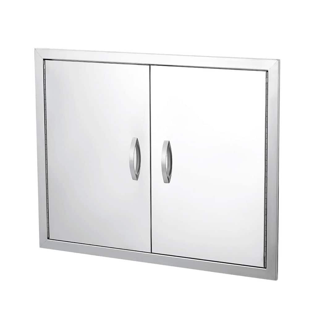 31 in. W x 24 in. H BBQ Access Door, Double Outdoor Kitchen Door, Weatherproof Built in 304 Stainless Steel with Handle price history on PriceWatchPro