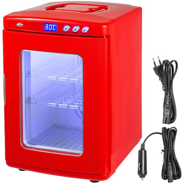 VEVOR Red Reptile Incubator 25L Scientific Lab Incubator Digital Incubator 41-140°F Cooling and Heating 12V/110V