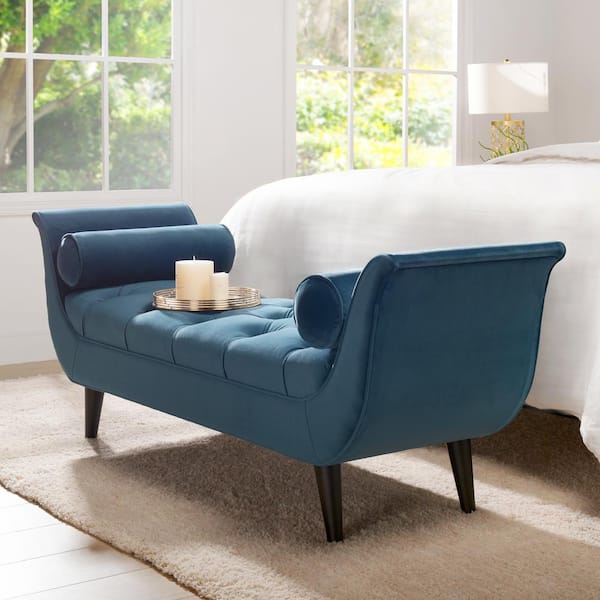 Teal entryway bench discount