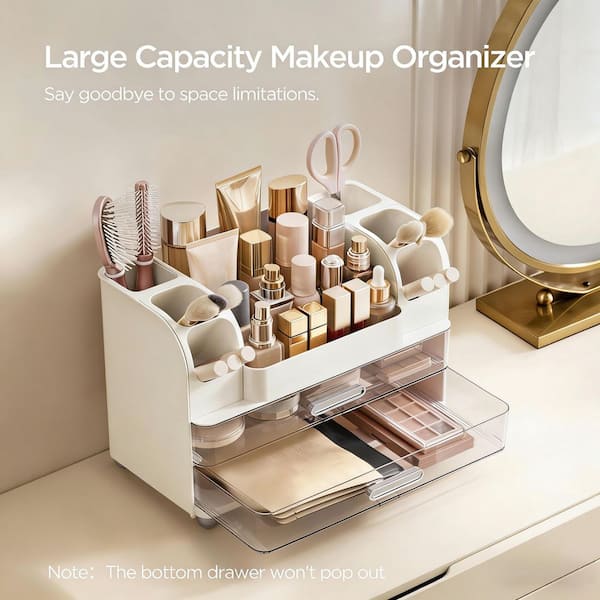 Wudkey Multi-Compartment Countertop Vanity Organizer with