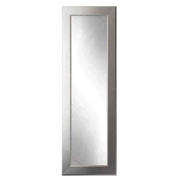 BrandtWorks Oversized Aged Silver Wood Classic Mirror (71 in. H X 21.5 in. W)