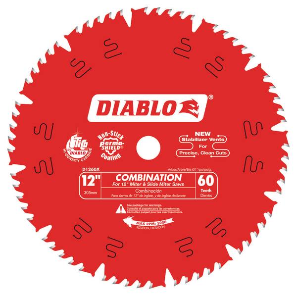 DIABLO 12in. x 60-Tooth Combination Saw Blade for Wood D1260X