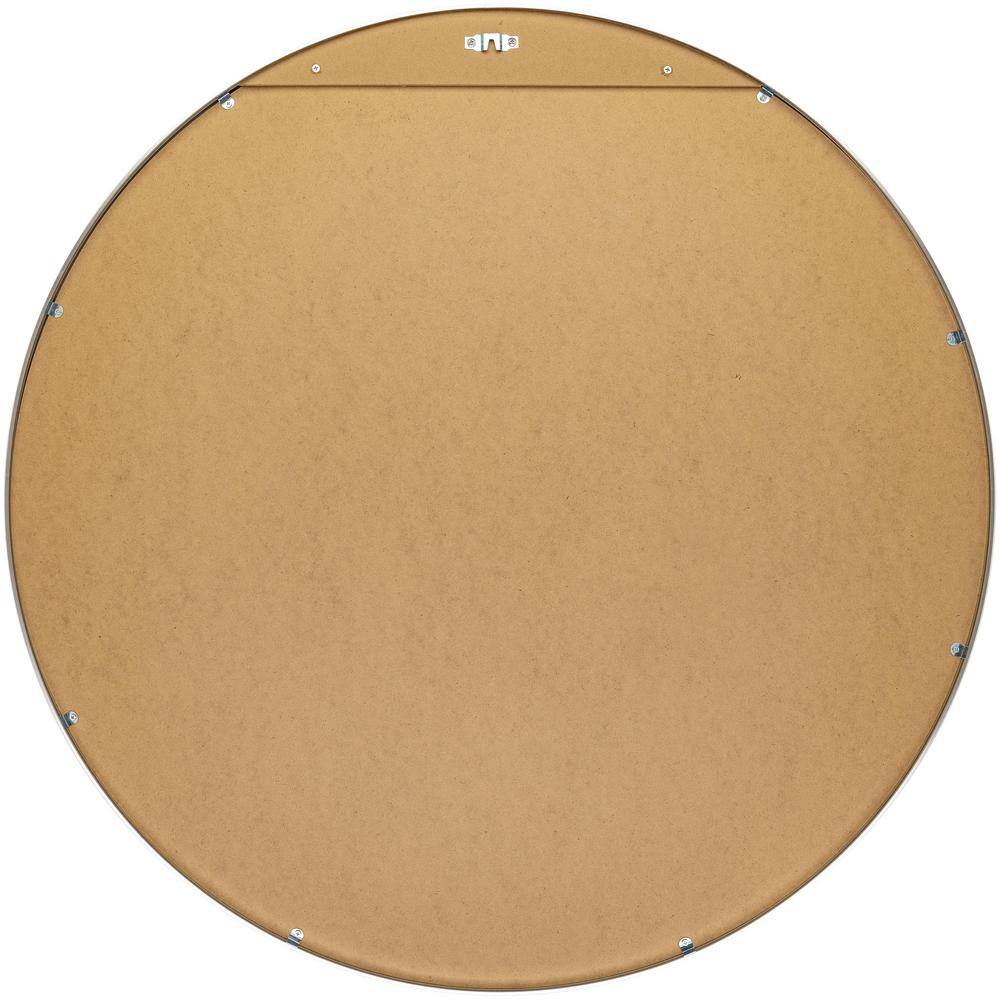 Aranya Sleek Silver Aluminum 22" Square Wall Mirror