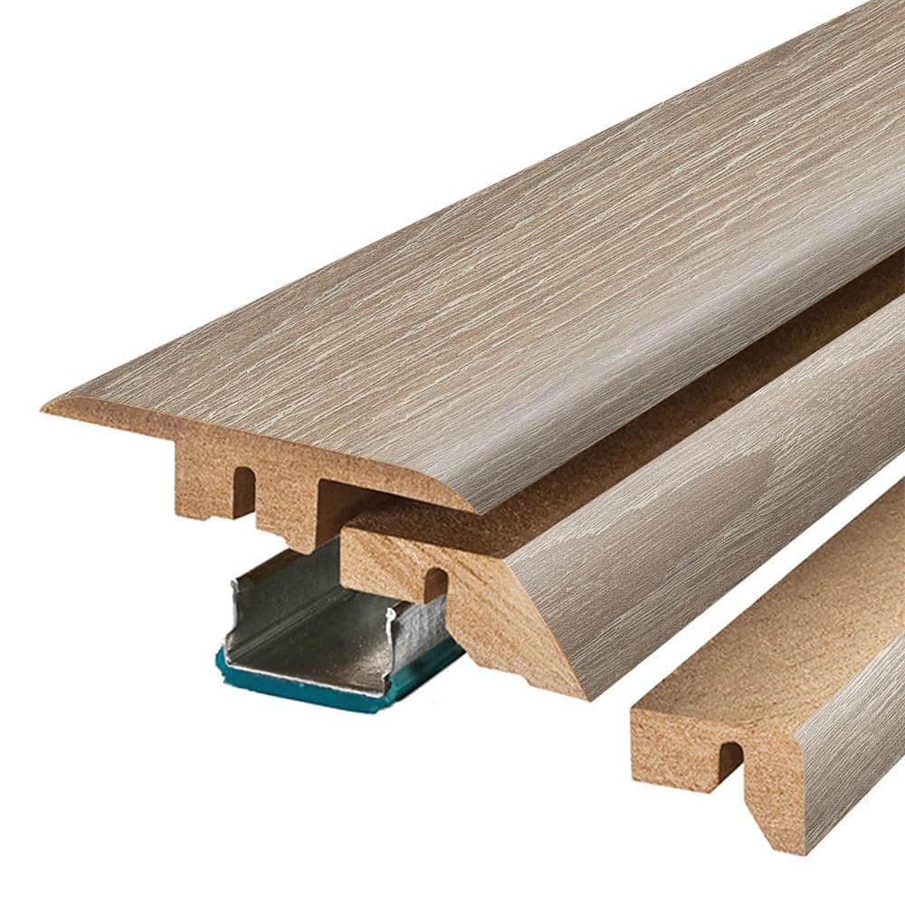 Desmond 0.75 in. T x 2.37 in. W x 78.7 in. L Textured Wood Look Laminate Moulding/Trim 4 in 1 Molding price history on PriceWatchPro