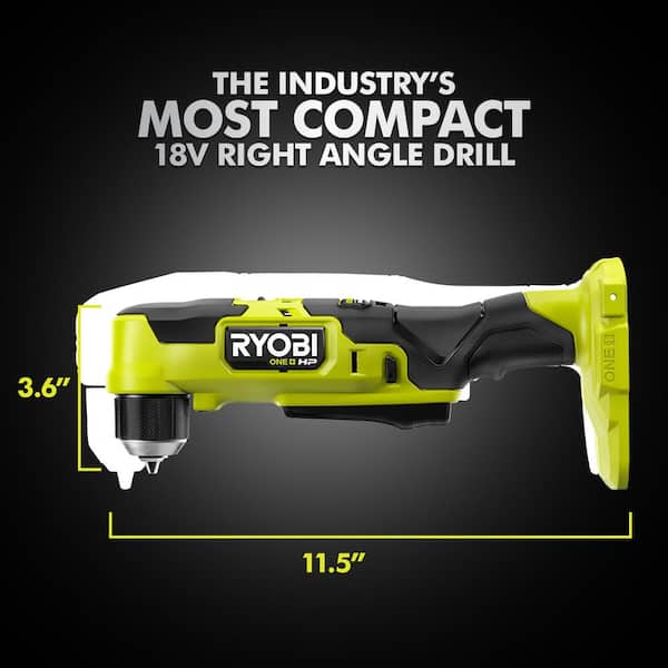 RYOBI - ONE+ HP 18V Brushless Cordless Compact 3/8 in. Right Angle Drill Kit with (1) 1.5 Ah Battery and 18V Charger