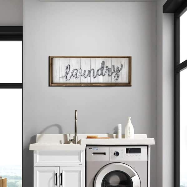 Utility Room Laundry Today Or Naked Tomorow Wooden Sign Kitchen Bathroom 