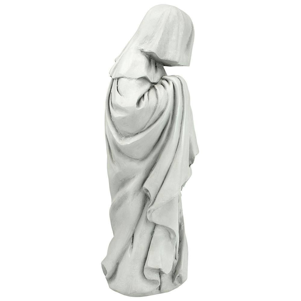 Medium Gray Resin French Pleurant Weeper Statue