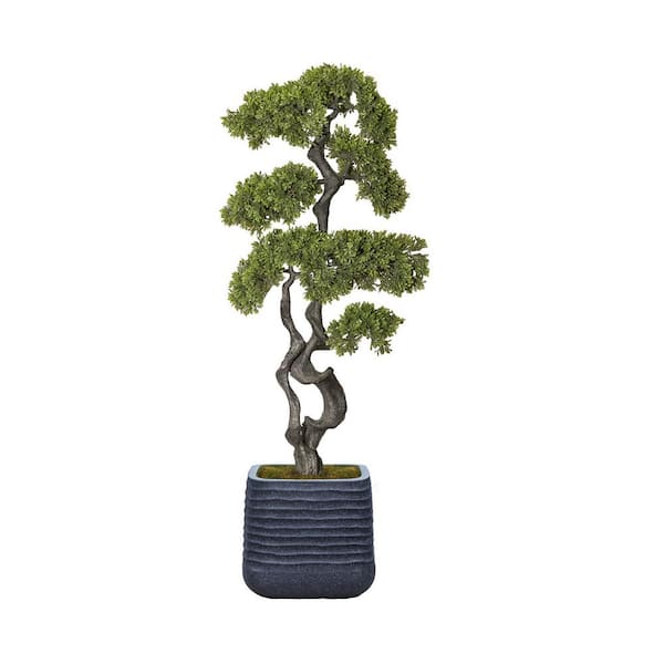 Vintage Home Vintage Home Artificial Faux Bonsai Tree 56 in. High Fake Plant Real Touch with Stylish Plastic Planter